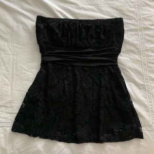 WHBM Strapless Top with Band Waist